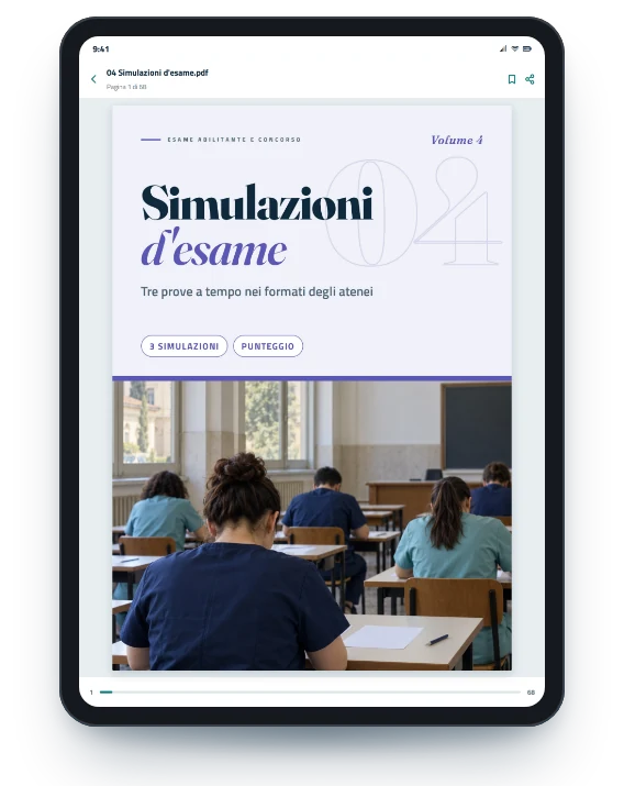 Il PDF 4 aperto su tablet